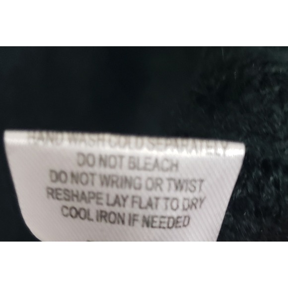 SKIES ARE BLUE Rhinestone Button Fuzzy Knit Cardigan Sweater Forest Green XL - Picture 7 of 7